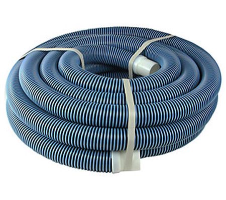 35' x 1.5" Blue Spiral-Wound Swimming Pool Vacu um Hose