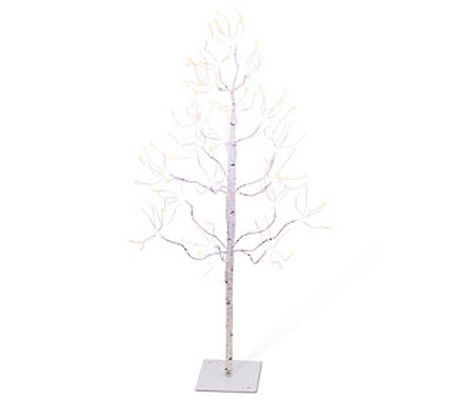 36-Inch Tall White Birch Tree w/ Lights by Ever lasting Glow