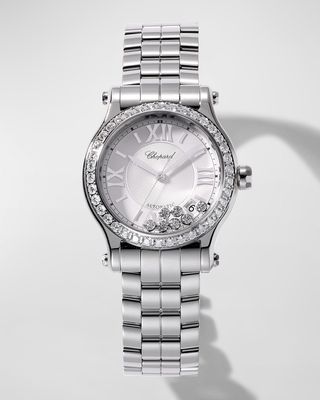 36 mm Happy Sport Automatic Watch with Diamonds