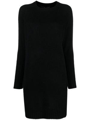 360Cashmere crew-neck cashmere jumper dress - Black