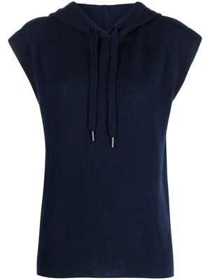 360Cashmere Ellen short-sleeve hoodie - Blue