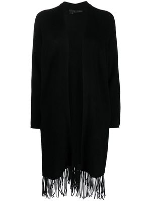 360Cashmere fringed cashmere dress - Black
