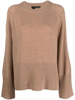 360Cashmere raglan-sleeve cashmere jumper - Brown