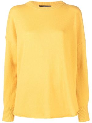 360Cashmere ribbed-knit long-sleeved top - Yellow