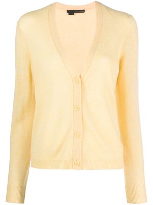 360Cashmere V-neck cashmere cardigan - Yellow