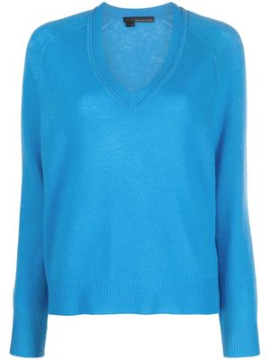 360Cashmere V-neck cashmere jumper - Blue