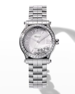 36mm Happy Sport Automatic Watch with Diamonds