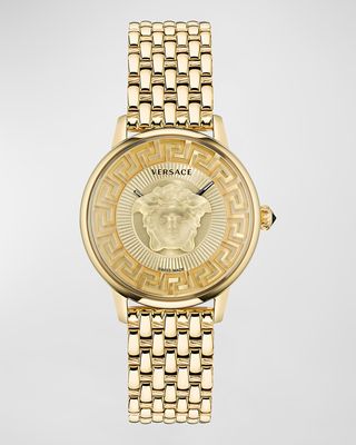 38mm Medusa Alchemy Bracelet Watch, Yellow Gold