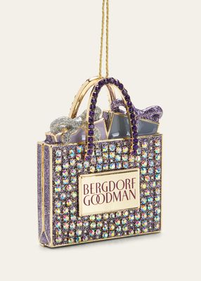 3D Bergdorf Goodman Shopping Bag Ornament