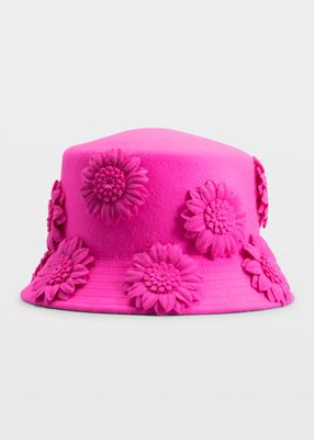 3D Flowers Bucket Hat