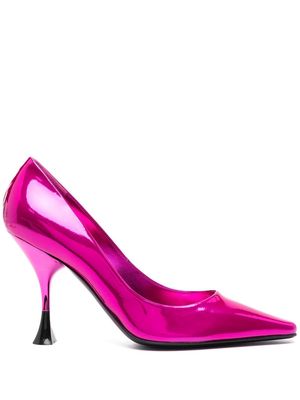 3juin 100mm leather stiletto heels - Pink