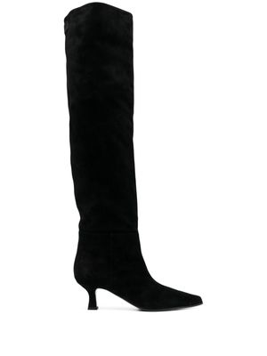 3juin 50mm knee-length leather boots - Black