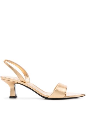 3juin 60mm metallic-effect sandals - Gold