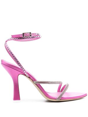 3juin 70mm crystal embellished sandals - Pink