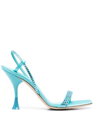 3juin 95mm embellished slingback sandals - Blue