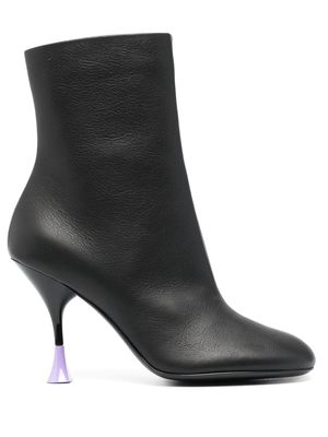 3juin 95mm leather ankle boots - Black