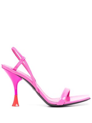 3juin 95mm patent leather sandals - Pink