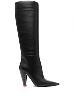 3juin Alexa 115mm leather boots - Black
