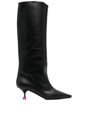 3juin Anita 60mm leather boots - Black