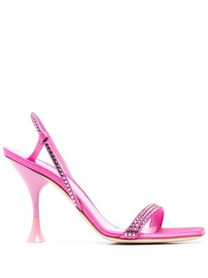 3juin crystal 100mm sandals - Pink