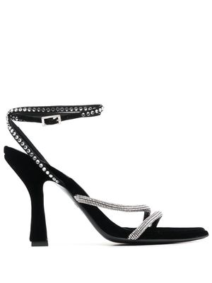 3juin crystal-embellished sandals - Black