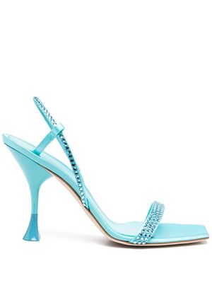 3juin Eloise crystal-embellishment sandals - Blue