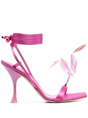 3juin Kimi satin sandals - Pink