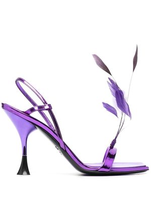 3juin Kimi Vegas 100mm sandals - Purple