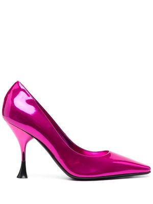 3juin metallic leather pumps - Pink