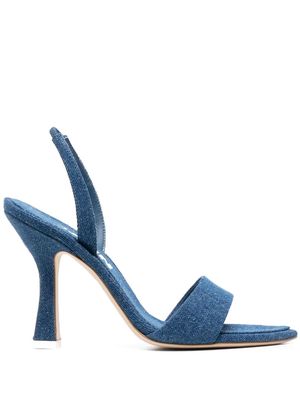 3juin open-toe leather sandals - Blue