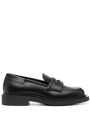 3juin tonal leather loafers - Black