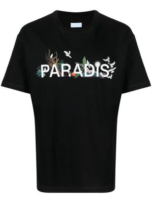 3PARADIS logo-print cotton T-shirt - Black