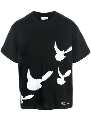 3PARADIS short-sleeve cotton T-shirt - Black