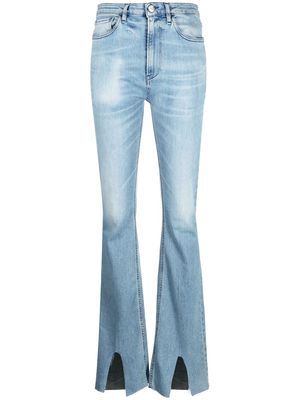 3x1 ankle slit flared jeans - Blue