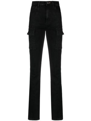 3x1 cargo-pockets straight-leg jeans - Black