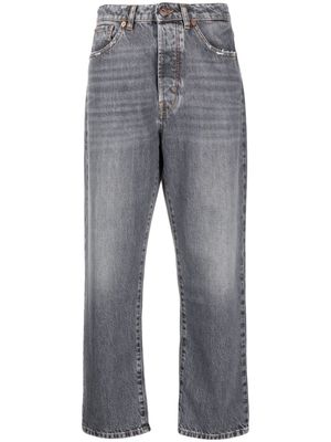 3x1 high-rise cropped boyfriend jeans - Grey