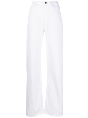 3x1 high-rise straight-leg jeans - White