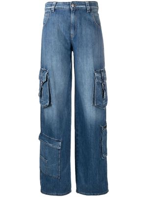 3x1 high-waist cargo jeans - Blue