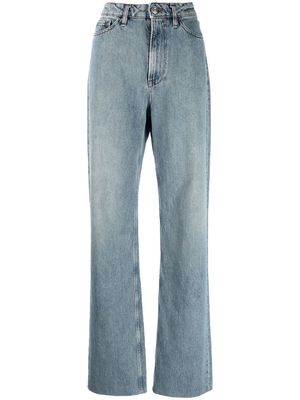 3x1 high-waist straight-leg jeans - Blue