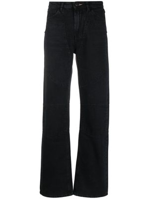 3x1 high-waisted straight-leg jeans - Black