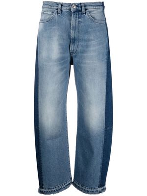 3x1 panelled straight-leg jeans - Blue