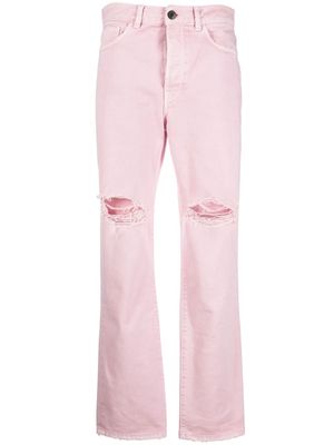 3x1 Sabina high-rise straight-leg jeans - Pink