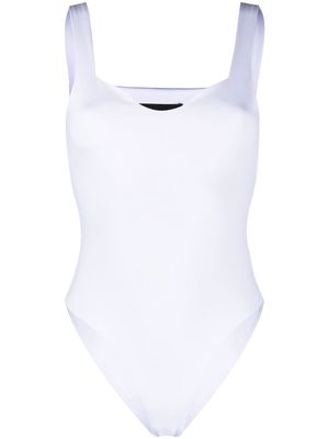 3x1 sleeveless bustier bodysuit - White