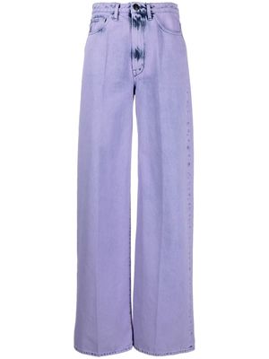 3x1 wide-leg faded jeans - Purple
