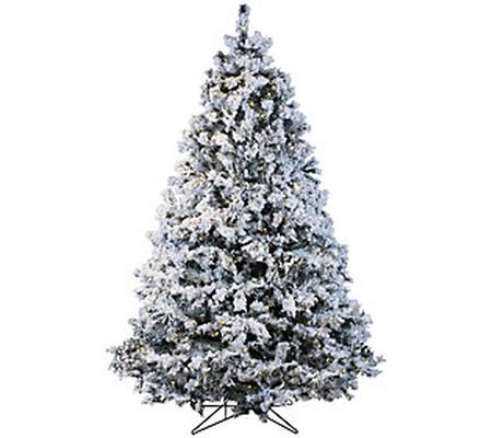 4.5' x 44" Flocked Alaskan Tree by Vickerman