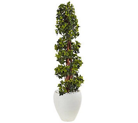 4' English Ivy Topiary Tree in Planter by Nearl y Natural