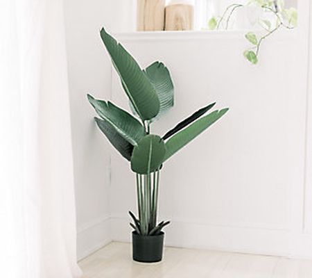 4' Faux Palm Leaf House Plant by Lauren McBride