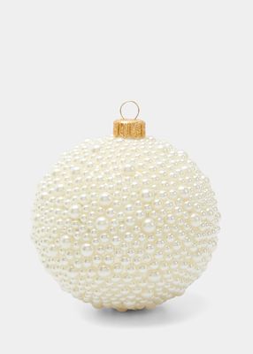 4" Pearly Ball Christmas Ornament