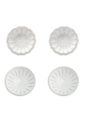 4-Piece Bella Bianca Assorted Dipping Bowl Set