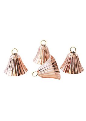 4-Piece Copper Bell Ornament Set